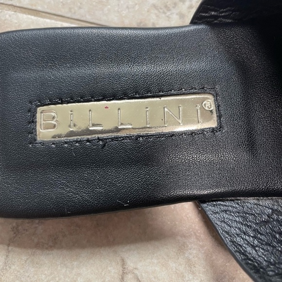 BILLINI Alaia Slides Sandals in Black Croc. Size 6 - Picture 6 of 10